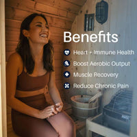 4-Person Electric Heater Outdoor Cedar Barrel Steam Sauna Front Porch Canopy - ETL Certified — product view 11