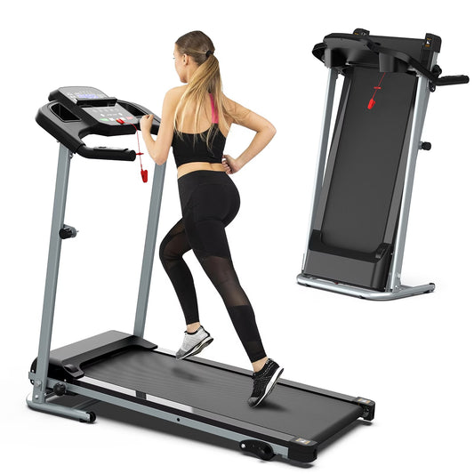 Folding Motorized Treadmill with Pulse Sensor