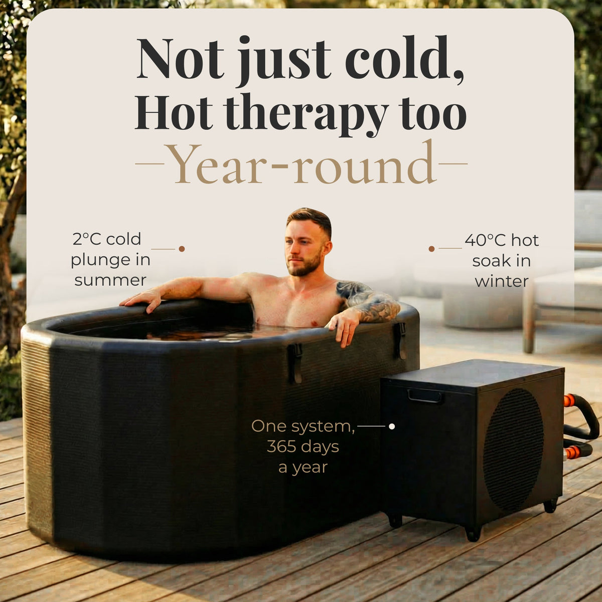Nicebeam Cryo Pro Cold Plunge Tub – XXL Inflatable Ice Bath