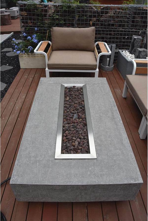 Elementi Hampton 56" Concrete Propane Fire Pit Table
