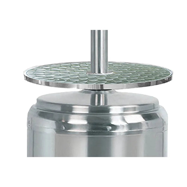 AZ Patio Heaters 87" Stainless Steel Propane Heater with Table